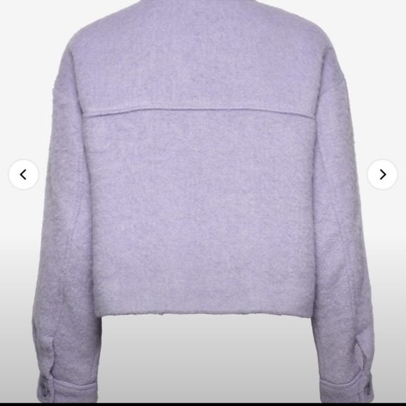 .Object Orchid Bloom Boxy Fit Purple Shacket Jacket Medium - Picture 3 of 16